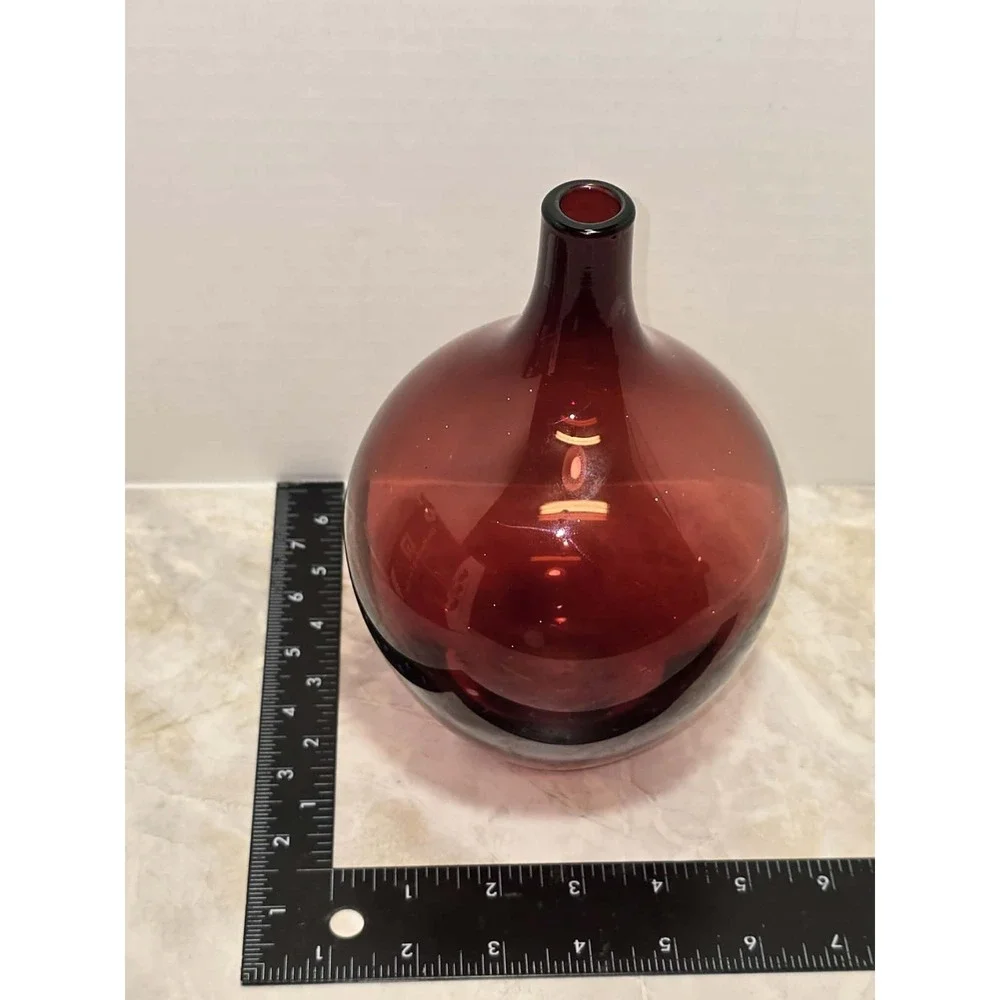 IKEA SALONG Ruby Red Art Glass Vase Johanna Jelinek 8